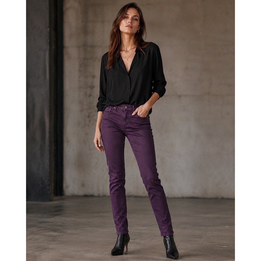 Rag & Bone Indie Skinny Edgy Rocker Chic Denim Jeans 24 The Dre Purple 30x30